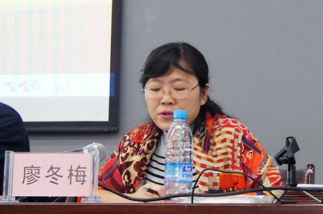 双流县教育局教育科研廖冬梅科长提要求